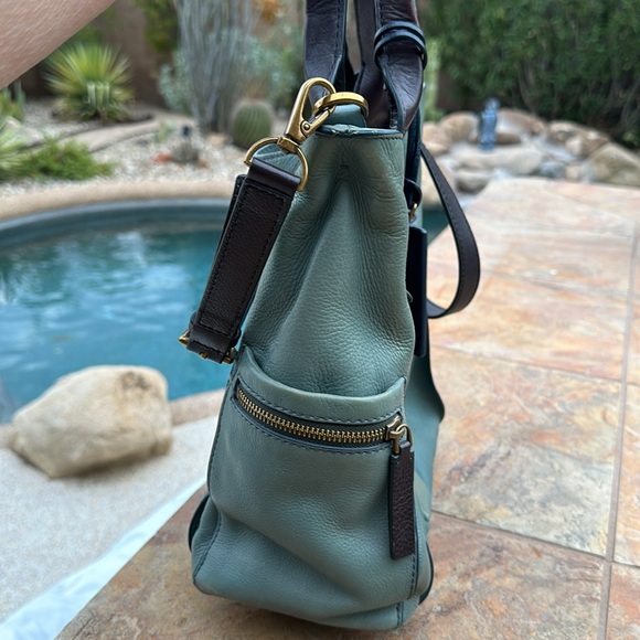 Vintage Fossil Teal Purse & Wallet - Picture 4 of 15